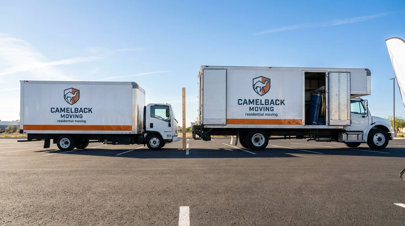 Moving truck size capacity guide in Moundville